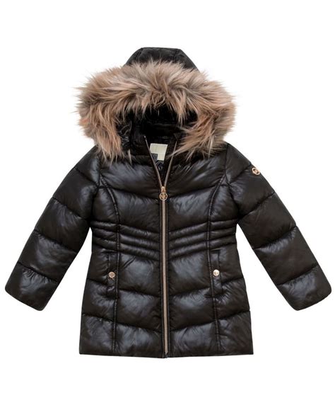 michael kors little girl puffer jacket|Michael Kors Kids: Designer Clothes For Girls .